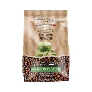 Le Temps des Cerises Pistachio Macaron Chicchi di Caffè 900g (31.7 oz) – Tostatura Francese, Certificato IFS, Caffè Gourmet Premium - Product Image 1