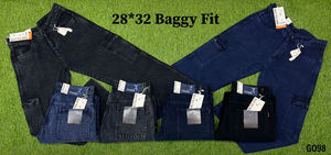 OEM ODM Diseño indio 100% Poliéster Algodón Tejer Jeans Hombres de alta calidad Vintage Streetwear Suave - Product Image 2