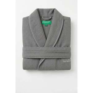 เสื้อคลุมอาบน้ำผ้าฝ้าย 100% สีเทาเข้ม รุ่น Be-Wfb007-Dgy - สีเทาเข้ม - Product Image 2