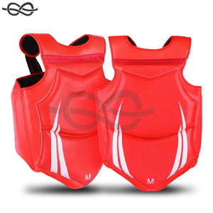 Protector Fighting Gear Chest Guard Kickboxing artes marciales Muay Thai MMA Rib protector sólido cuerpo chaleco Protector completo superior - Product Image 5