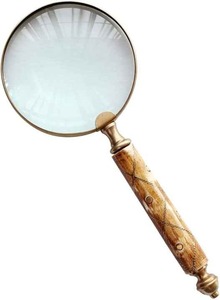 Loupe en bois antique en gros faite à la main en laiton avec poignée en bois Home Office Desk Decor Gift - Product Image 3
