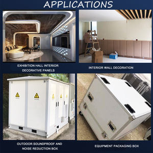 แผ่นไม้อัดแผ่นแซนวิช xps/ โฟมโพลียูรีเทน /pp สำหรับตัวถังรถบรรทุกและแผ่นผนัง - Product Image 2