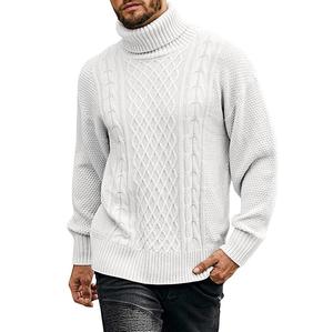 Pulls pour hommes respirants, design personnalisé, vente en gros, automne-hiver, décontractés, tricotés, motif argyle, 100% laine, haute qualité - Product Image 3