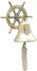 Cloche de navire en laiton massif de la marine américaine, nautique, pour la décoration murale et la décoration intérieure, vente chaude, design moderne, cloche en gros à prix avantageux - Product Image 6