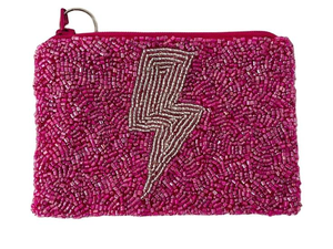 Bolsa de maquillaje hecha a mano elegante bordada a mano con cuentas de diseño de lujo Bitchin monedero pequeño monedero señoras de la India - Product Image 2