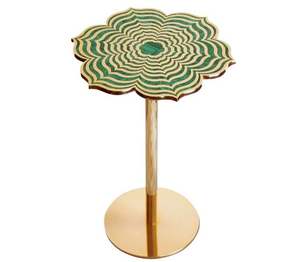 Table basse traditionnelle indienne en incrustation d'os, meubles décoratifs faits à la main pour la maison - Product Image 5