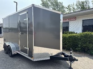 Remolque de Carga Utilitario Cerrado de 2 Ejes, Caja de Transporte de Aluminio Reforzado para Transporte al Aire Libre - Product Image 3
