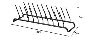 Almacenamiento de acero inoxidable, soporte de placa de doble cara, escurridor de platos, utensilios de cocina, encimera decorativa, Decoración de mesa para el hogar y el restaurante - Product Image 3