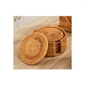 Venta caliente hecho a mano ratán cargador placa Mat-alta calidad ratán placa-al por mayor ratán posavasos - Product Image 1