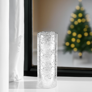 HST0514SS - Silver Speckled Glass <b>Hurricane</b> <b>Candle</b> Shade Chimney Tube [No Bottom] - 5 x 14 - Product Image 4