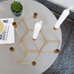 Mejor diseño vela olla alto acabado oro Metal en hierro vela molde alta calidad hecho a mano elegante candelabro titular - Product Image 2