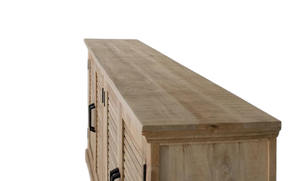 Aparador de Madera Maciza Estilo Industrial Retro Vintage para Sala de Estar, Mueble Buffet de Madera de Mango para Comedor - Product Image 4