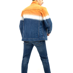 Chaqueta de Mezclilla de Invierno para Hombre, de Alta Calidad, Informal, Impermeable, Cortavientos, con Capucha, Ajustada, Azul Personalizado, Elegante, 100% Algodón - Product Image 2