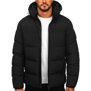 Los abrigos más vendidos, chaqueta acolchada con cremallera personalizada de burbujas para hombre, chaqueta acolchada de invierno pesada con opción de talla grande, chaqueta acolchada de diseño personalizado - Product Image 1
