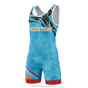 Traje de Lucha Libre Personalizado Reversible Estampado y Duradero para Hombre, Antibacteriano, de Secado Rápido, Spandex, Poliéster, Venta al por Mayor - Product Image 5
