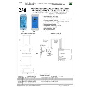 เครื่องมือวัดระดับไฟฟ้ากระแสสลับ110-230V 230ตัวจำกัดระดับความปลอดภัยขั้นต่ำพร้อมการวินิจฉัยตัวเองได้รับการรับรอง SIL2 - Product Image 4