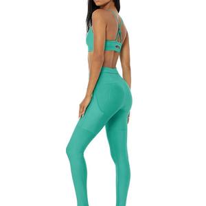 Venta caliente Mujeres Yoga Set Ropa informal Nuevo diseño Adultos Tamaños Último diseño Transpirable Precio barato Por encargo Mujeres Yoga Set - Product Image 2