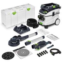 Ponceuse à cloisons sèches Festool LHS 2 225 CTM 36-Set électrique 400W 225mm 8,8 pouces avec lumière LED, extracteur de poussière, vitesse variable, qualité industrielle/bricolage