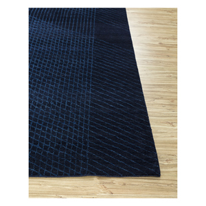 พรมขนสัตว์ถักมือสีฟ้า Blythe รุ่น SPR-7147 ลายเรขาคณิต ขนาด 9x12 ฟุต สำหรับห้องนั่งเล่น ตกแต่งบ้าน - Product Image 4