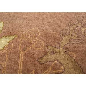 พรมไหมพรมถักมือสีเบจและสีน้ำตาลลายดอกไม้สำหรับบ้านและรถยนต์ สำหรับห้องนั่งเล่นและทางเดิน - พรมจาอีปุร์ ผลิตภัณฑ์ ZA - Product Image 3
