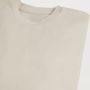 เสื้อสเวตเตอร์คอกลมของผู้ชายเสื้อสเวตเตอร์คอกลมผ้าฝ้าย100% โอเวอร์ไซส์สำหรับผู้ชายผู้หญิงใส่ได้ทั้งชายและหญิงผ้าคอตตอนผสมโลโก้ตามสั่ง - Product Image 5