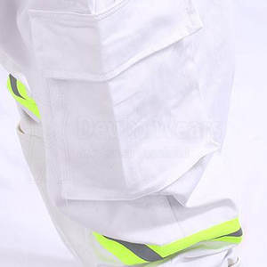 Combinaison de travail de sécurité ignifuge niveau D avec logo personnalisé, faible MOQ, 100 % polyester, imperméable, haute visibilité - Product Image 6