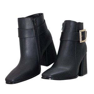 Bottines Femme Élégantes à Talon Épais avec Boucle, Style Casual - Product Image 5