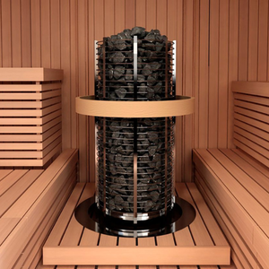 Chauffe-sauna rond sur pied Tower, de 3 kW à 24 kW, à commande séparée, 380–415 V 3N~ 50/60 Hz, pour salle de sauna - Product Image 2