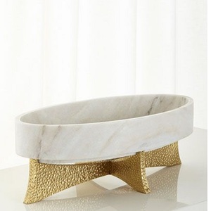 Cuenco Decorativo de Latón y Aluminio Hecho a Mano y Personalizado, Acabado Premium, Cuencos para Servir en Hoteles, Decoración para el Hogar y la Mesa - Product Image 1