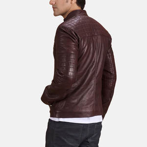 Pocket Style Windproof <b>Outfit</b> Men <b>Leather</b> Jacket Long Sleeved Regular Fit Men <b>Leather</b> jacket for men - Product Image 3