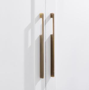 Tirador único para muebles, tirador de latón macizo para el hogar, cocina, muebles de oficina, herrajes, puerta, cajón, armario, tirador de armario - Product Image 2