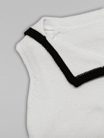 Nouveau gilet en tricot à revers pour femmes à la mode et pantalon en tricot ensemble deux pièces