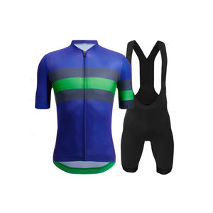 Conjunto de ropa de ciclismo sublimada para hombre, camiseta de ciclismo de carretera con bolsillo y cremallera, pantalones cortos con pechera, superventas - Product Image 6