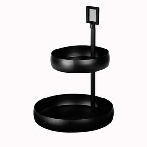 Support à gâteaux et fruits en bois de manguier, design personnalisé, aspect traditionnel, multifonctionnel, à 2 niveaux, prix de gros - Product Image 2