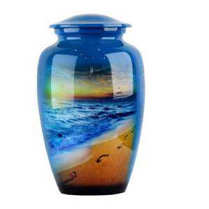 Urnas de cremación y urna de cenizas para adultos de recuerdo Urna de cenizas de decoración de encimera de calidad Superfina para servicios de entierro de la India - Product Image 4