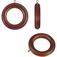 Accessoires modernes et écologiques pour tringles à rideaux doubles en bois sur mesure avec anneaux et œillets dorés colorés
