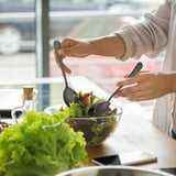 Incroyable serveur à salade en acier inoxydable enduit de poudre pour les cuisines domestiques et les restaurants fabriqués à la main en Inde - Product Image 4