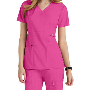 Médecin Médecin Soins Infirmiers Scrubs Ensemble Complet Hôpital Uniforme Personnalisé Unisexe Femmes Médical Scrubs Fabriqué au Pakistan - Product Image 1
