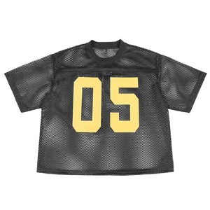 Retro American Boxy Mesh T-shirt Soccer Custom Oversized <b>Crop</b> Boxy Sublimation Retro Streetwear Mesh Football Jersey - Product Image 1