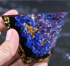 Pyramide d'arbre de vie améthyste énergie Positive Chakra Reiki méditation cristal Orgone pyramide EMF Protection cadeau de guérison - Product Image 3