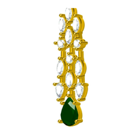 Boucles d'oreilles diamants d'Inde 3.58 ct 7.20 GRAM 18K diamant cultivé en laboratoire pour les femmes boucles d'oreilles classiques pour la fête étaient look