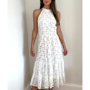 Robe d'Été Décontractée pour Femme, Sexy Dos-Nu à Motif Floral avec Bretelles, Sans Manches, Col Montant, Vêtements Légers pour Femme Type Débardeur - Product Image 1