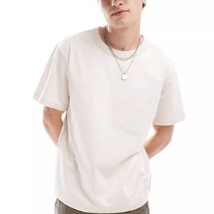 เสื้อยืดผ้าฝ้าย100% สำหรับผู้ชายเสื้อยืดกราฟิกหนาโอเวอร์ไซส์ - Product Image 4