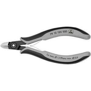 KNIPEX Precision Electronics Side <b>Cutters</b> 125 mm Length Beveled <b>Edge</b> Polished Utility Knife - Product Image 1