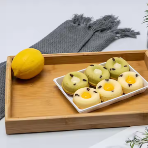 Bandeja de madera personalizada de fábrica Servicio de desayuno Bandeja natural de Crescent Crafts - Product Image 4