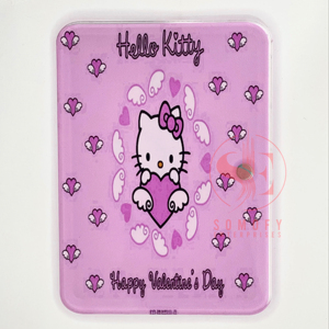Meilleures ventes : Tuiles magnétiques en acrylique rose pâle Hello Kitty pour extensions de cils, style cœur, durables, avec logo personnalisé - Product Image 1