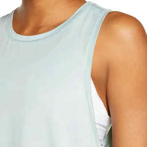 Camisetas sin mangas de secado rápido para mujer, camisetas sin mangas hechas en fábrica al mejor precio, camisetas sin mangas para mujer, camisetas sin mangas de tamaño personalizado - Product Image 4