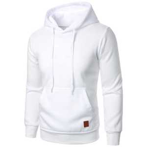 Men's Casual <b>Long</b> Sleeve Hooded <b>Sweatshirt</b> with Drawstring Woven Winter Shirt Quick Dry Fleece Customized Color - Product Image 2