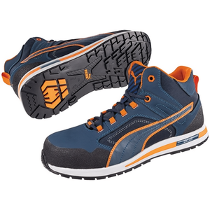 Chaussures de sécurité Crosstwist MID, bottes de sécurité taille 43 bleu/orange S3S FO HRO SR 20345:2022 - Product Image 2