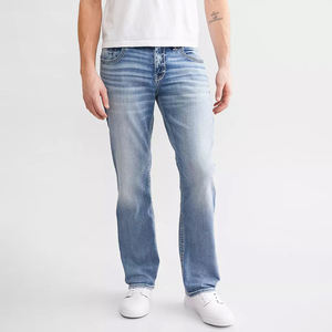 Fabricant du Bangladesh grande taille fournisseur de gros en vrac pour hommes OEM tissu personnalisé poids à carreaux coupe régulière taille droite - Product Image 1